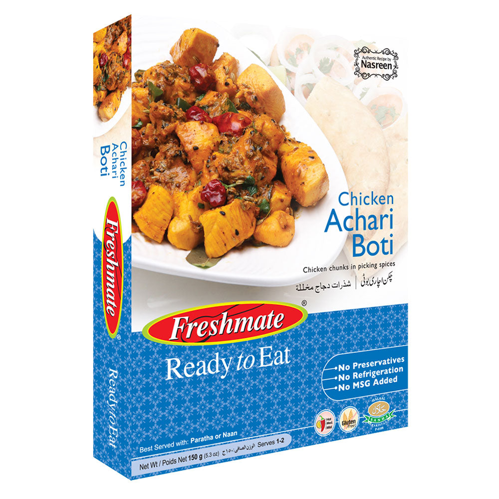 Chicken Achari boti 150 gms serves 1-2 persons